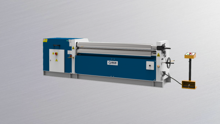 BRM-S 3 Rolls Motorised Plate Rolling Machine